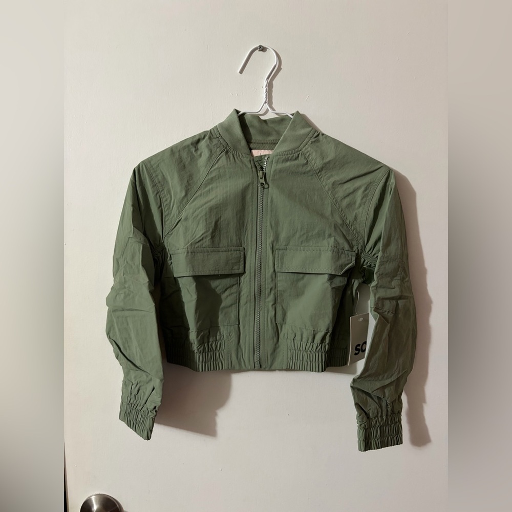 Girls SO size XS 6/6X Green Jacket Tote11